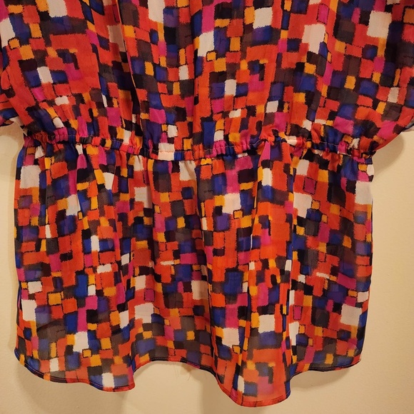 Allen B by Allen Schwartz Sheer Top / Coverup M - Picture 2 of 5